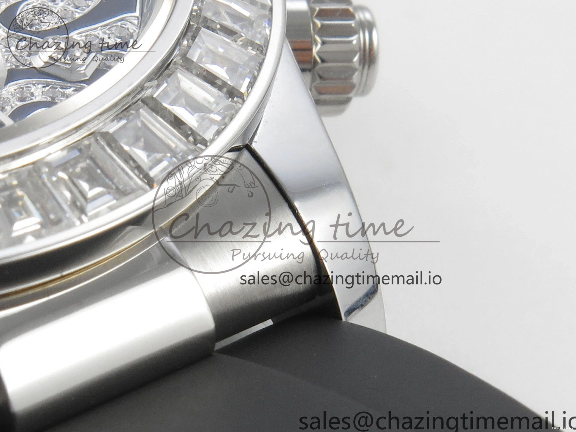 0207 Elegant Daytona 116589TBR ‘Eye Of The Tiger’ SS 3CF 1:1 Best Edition Tiger Diamonds Dial on Oysterflex Strap SH4130 V2 (Mod Version) 49